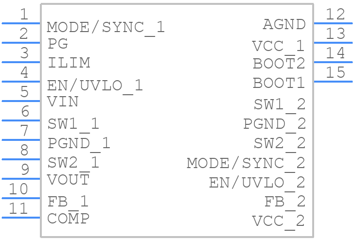 TPS552852VALR - Texas Instruments - PCB symbol