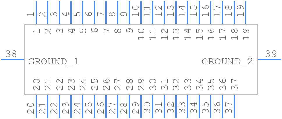 MHDR-37MNS-C1 - MH CONNECTORS - PCB symbol