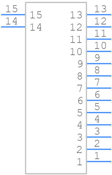 XW4M-13D1-V1DS - OMRON Electronics - PCB symbol