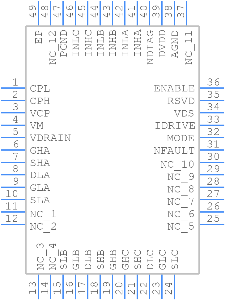 DRV8340HPHPRQ1 - Texas Instruments - PCB symbol
