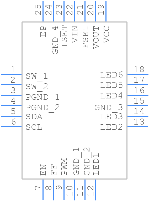 MP3314GR-P - Monolithic Power Systems (MPS) - PCB symbol