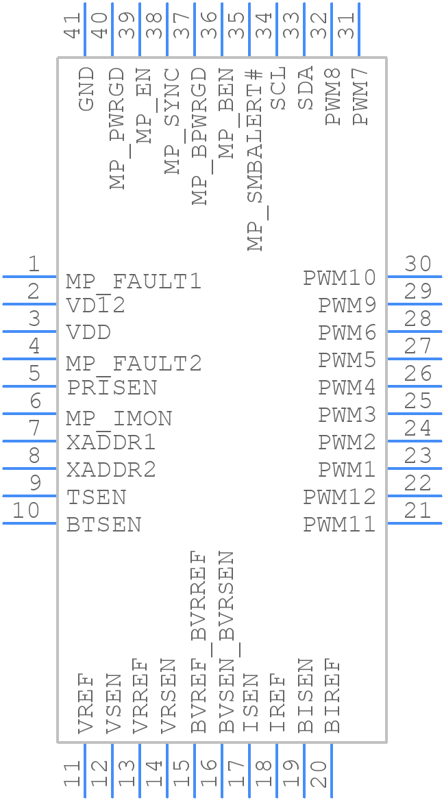 XDPP1100Q040XUMA1 - Infineon - PCB symbol