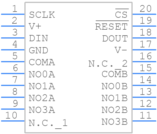MAX350EAP - Analog Devices - PCB symbol