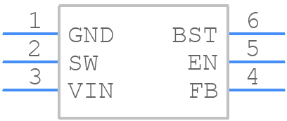 MP2462GJ-Z - Monolithic Power Systems (MPS) - PCB symbol