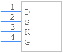 ISG6121TD - Innoscience - PCB symbol