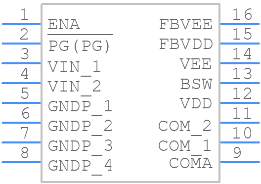 PUCC35341QDHARQ1 - Texas Instruments - PCB symbol