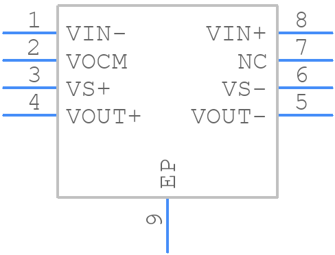 THS4501CDGN - Texas Instruments - PCB symbol