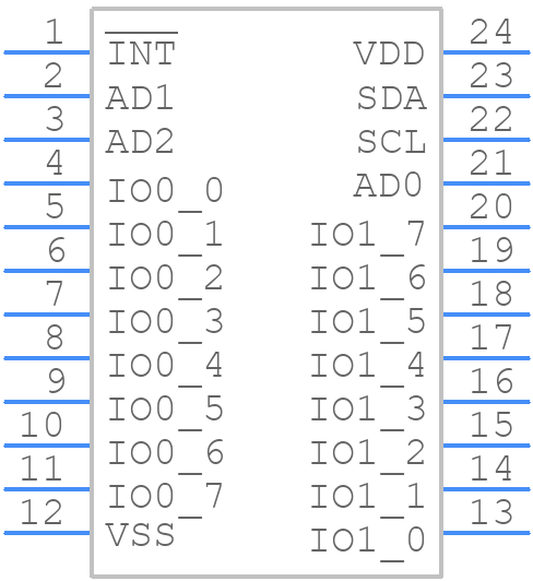 NLA9555DTR2G - onsemi - PCB symbol