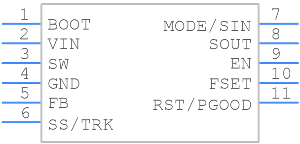 DCP0608QTRY - STMicroelectronics - PCB symbol