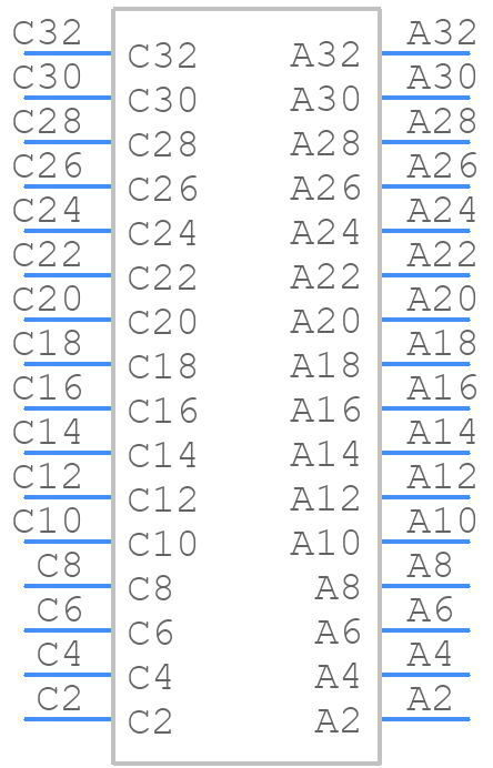 100-032-432 - PANCON CONNECTORS - PCB symbol