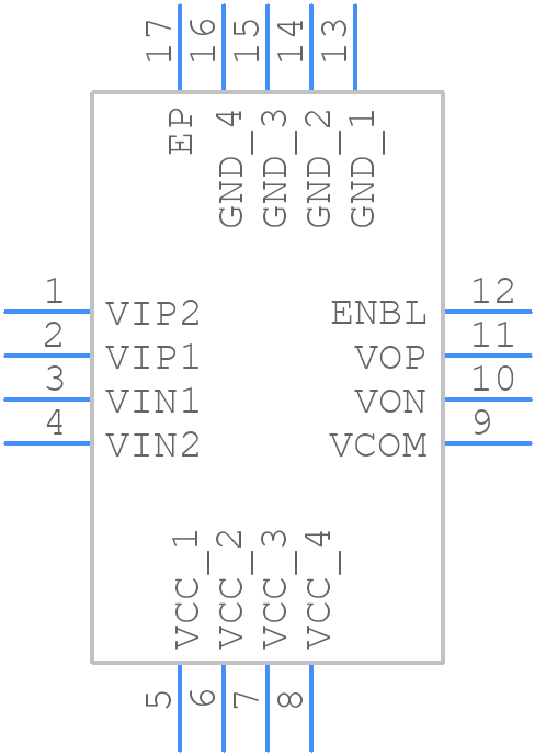 ADL5565AXPZ-WP - Analog Devices - PCB symbol