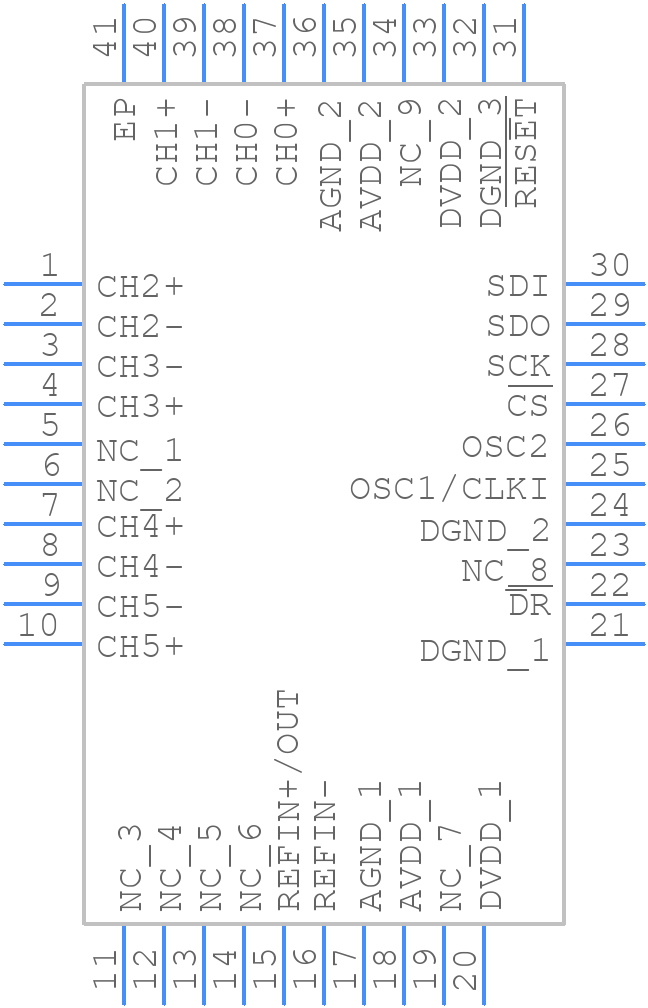MCP3913BA1-E/MV - Microchip - PCB symbol
