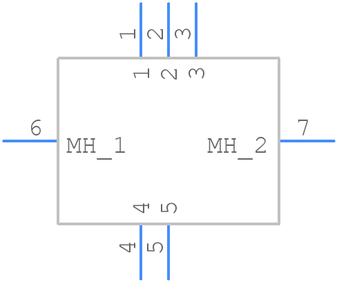 DS1104-03-BN0BT - Connfly - PCB symbol