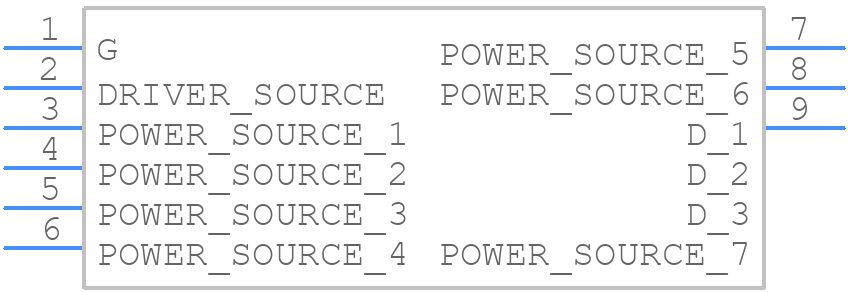 STO60N032DM9 - STMicroelectronics - PCB symbol