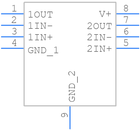 LM2903BTWDSGRQ1 - Texas Instruments - PCB symbol