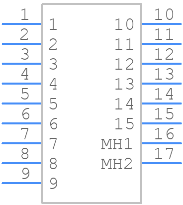 163A17849X - Amphenol - PCB symbol