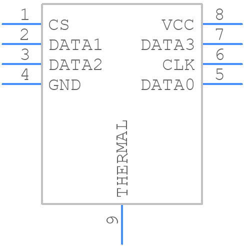 GD25WQ16EEIGR - GigaDevice Semiconductor (HK) Limited - PCB symbol