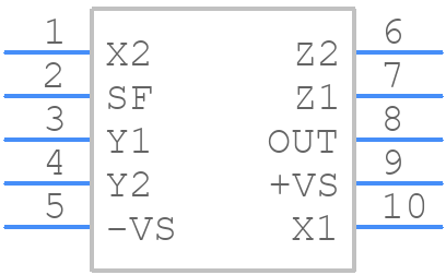 AD534JH - Analog Devices - PCB symbol