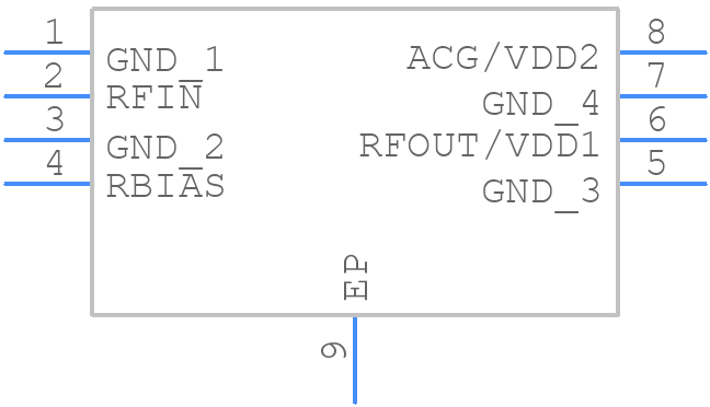 ADL7075ACPZ - Analog Devices - PCB symbol