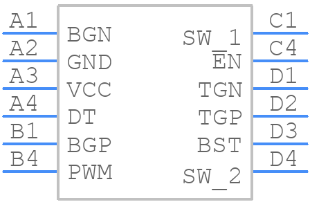 LT8419ACBZ-R7 - Analog Devices - PCB symbol