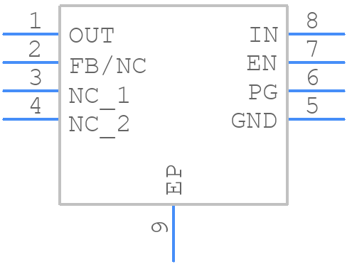 TPS7C8401QWDRBRQ1 - Texas Instruments - PCB symbol