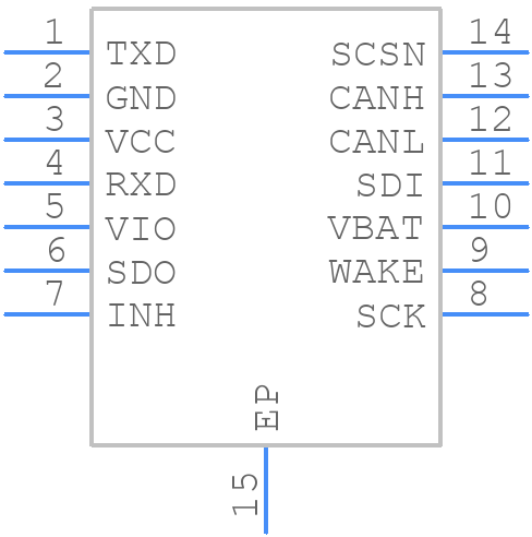 TJA1445AT - NXP - PCB symbol