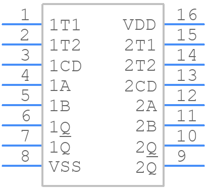 TC4538BP(N.F) - Toshiba - PCB symbol