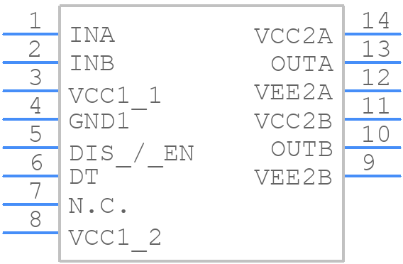 2ED3144MC12LXUMA1 - Infineon - PCB symbol