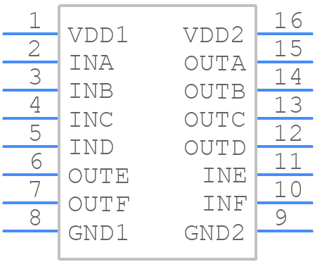 NSI8262W0-Q1SWR - NOVOSENSE - PCB symbol