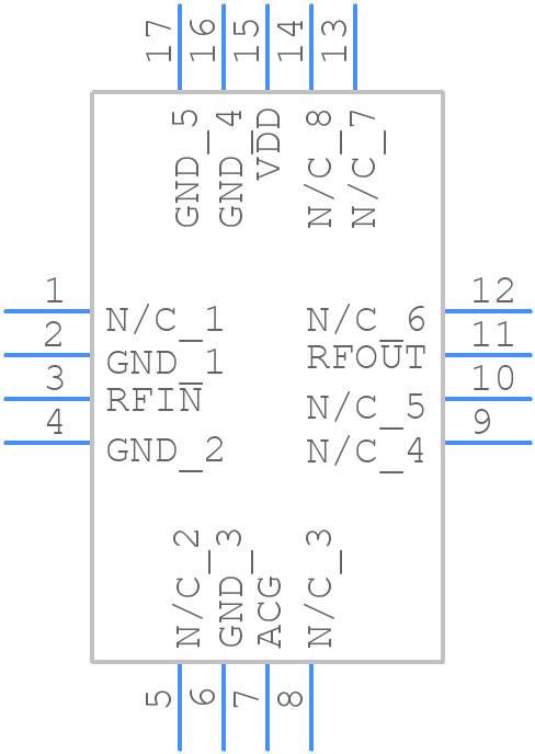 HMC356LP3E - Analog Devices - PCB symbol
