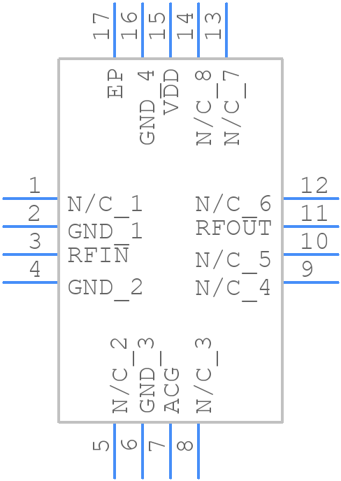 HMC356LP3TR - Analog Devices - PCB symbol