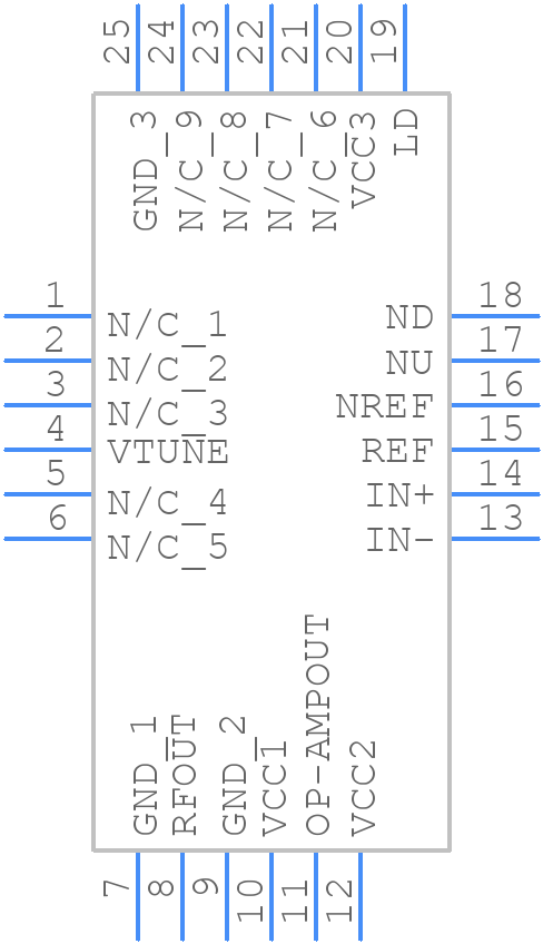 HMC535LP4ETR - Analog Devices - PCB symbol