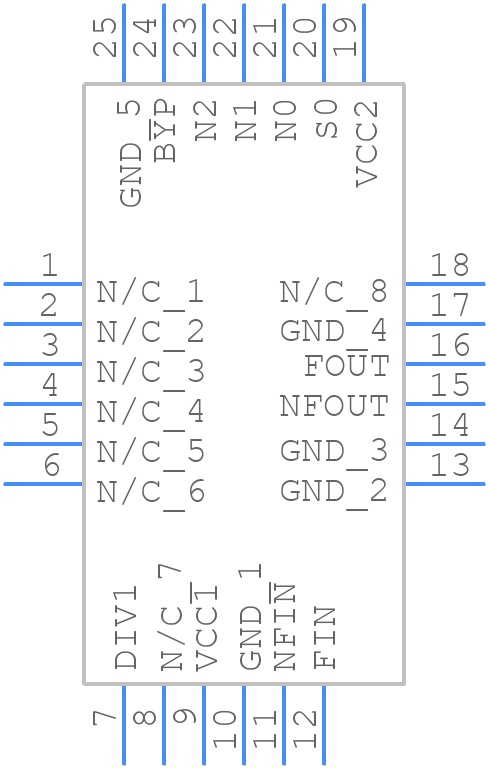 HMC705LP4TR - Analog Devices - PCB symbol