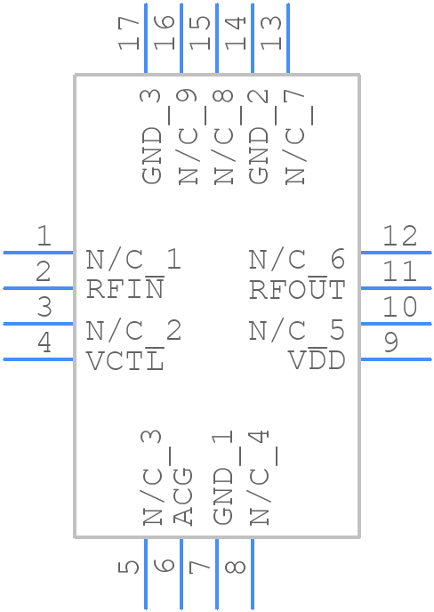 HMC373LP3E - Analog Devices - PCB symbol