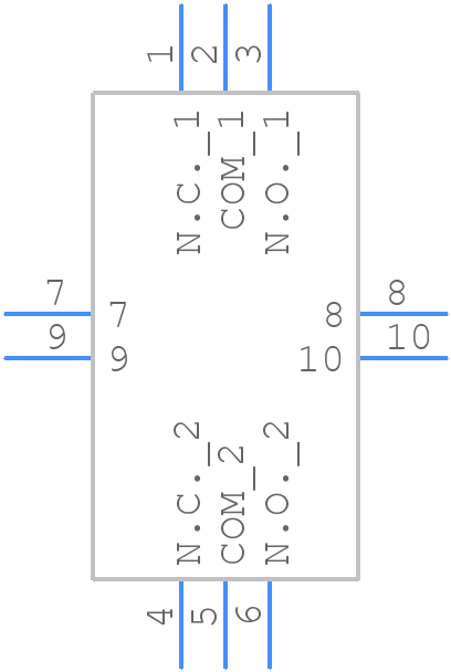 300DP6J3BLKVS2QE - E-Switch - PCB symbol