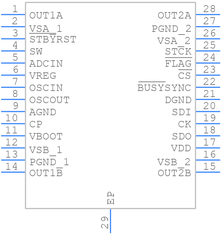L6470H - STMicroelectronics - PCB symbol