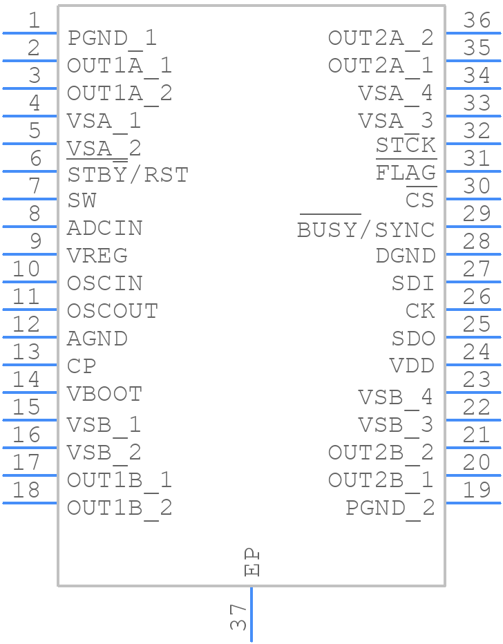 L6470PD - STMicroelectronics - PCB symbol