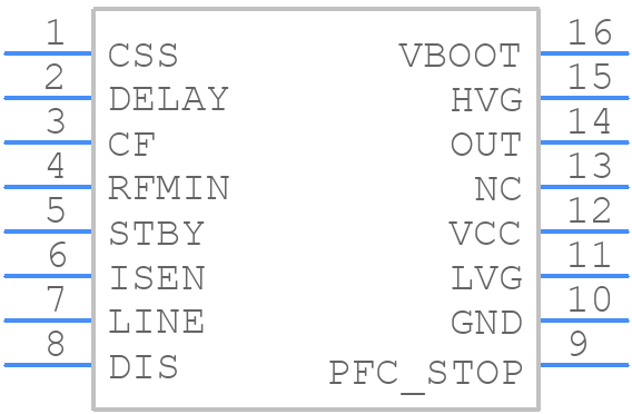 L6699D - STMicroelectronics - PCB symbol