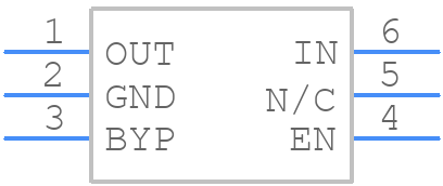 LDK130PU33R - STMicroelectronics - PCB symbol