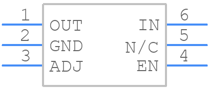 LDK130PU-R - STMicroelectronics - PCB symbol