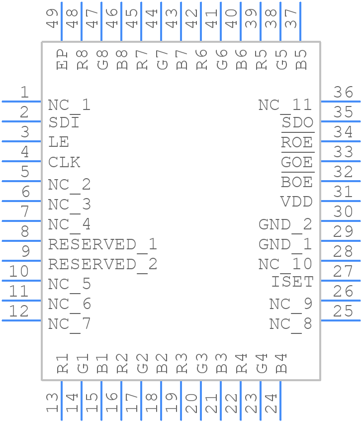 LED2472GBTR - STMicroelectronics - PCB symbol