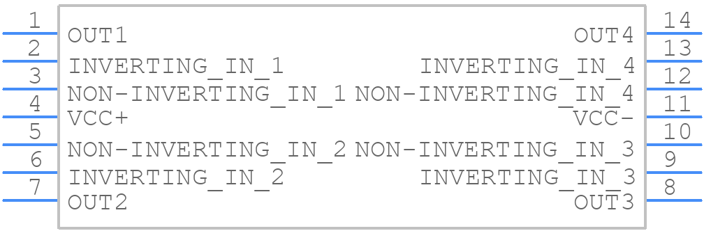 LM224APT - STMicroelectronics - PCB symbol