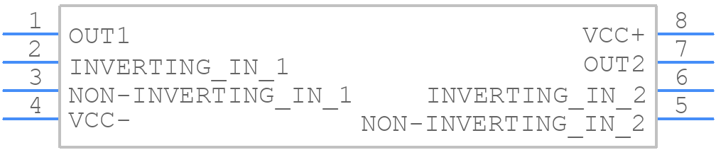 LM258WYDT - STMicroelectronics - PCB symbol