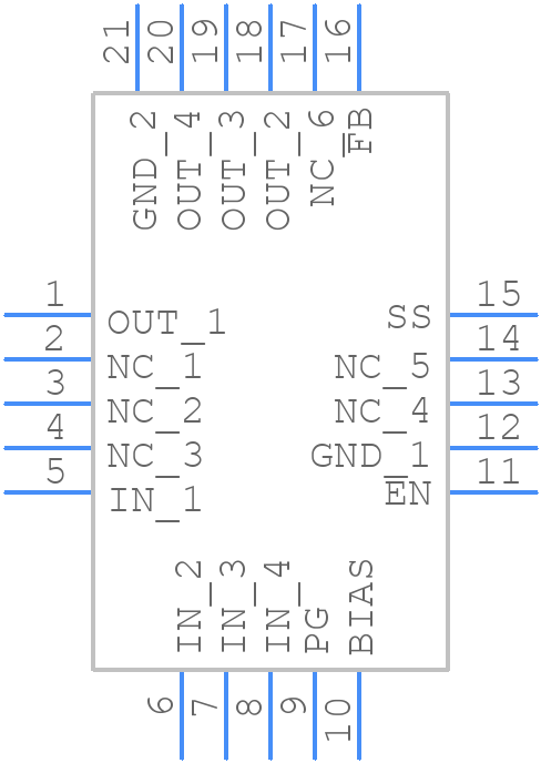NCV59744MNADJTBG - onsemi - PCB symbol
