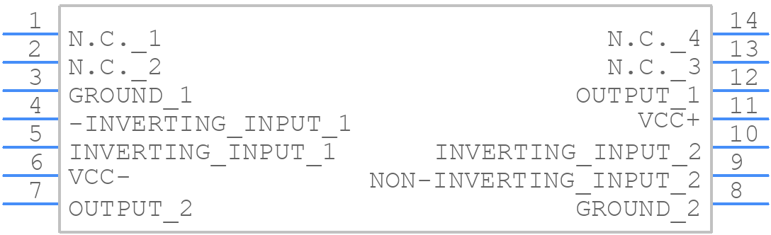 LM319DT - STMicroelectronics - PCB symbol