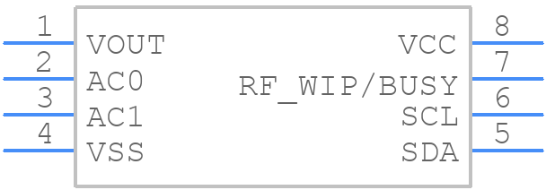 M24LR64E-RDW6T/2 - STMicroelectronics - PCB symbol
