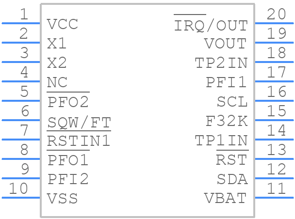 M41ST87WSS6F - STMicroelectronics - PCB symbol