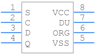 M93C46-RMN3TP/K - STMicroelectronics - PCB symbol