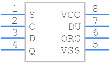 M93C66-RDW3TP/K - STMicroelectronics - PCB symbol