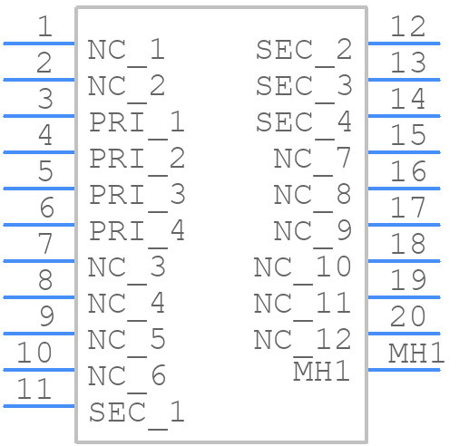 124-3869 - RS Pro - PCB symbol